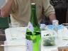 午後3時前にスタート。いきなり日本酒から。