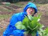 雨でも収穫はやっぱりウレシイ。